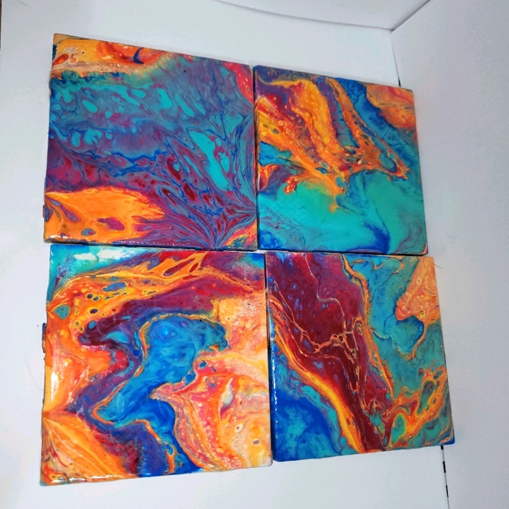 Southwest Vibes Set of 4 Artisan Coasters